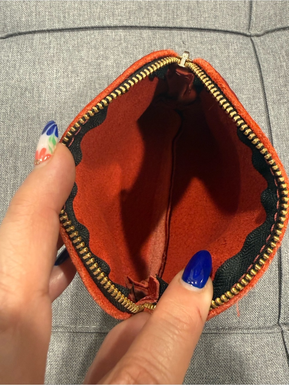 Portland Leather CLASSIC Luna Pouch - Chili Red - Picture 8 of 8